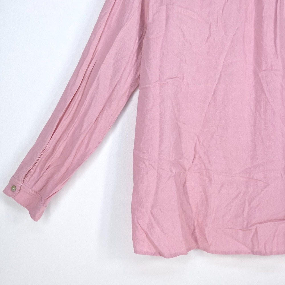 J Jill Button Up Shirt Womens Large‎ Pink Long Sleeve Casual Blouse Normcore - Picture 16 of 16